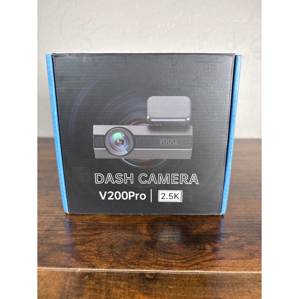 V200Pro Dash Camera 2.5K High Definition Car Video Recorder Black New in Box‎